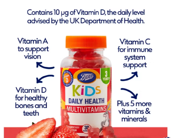 Boots Kids Daily Health Multivitamins । বুটস কিডস ডেইলি মাল্টিভিটামিনস - Image 2